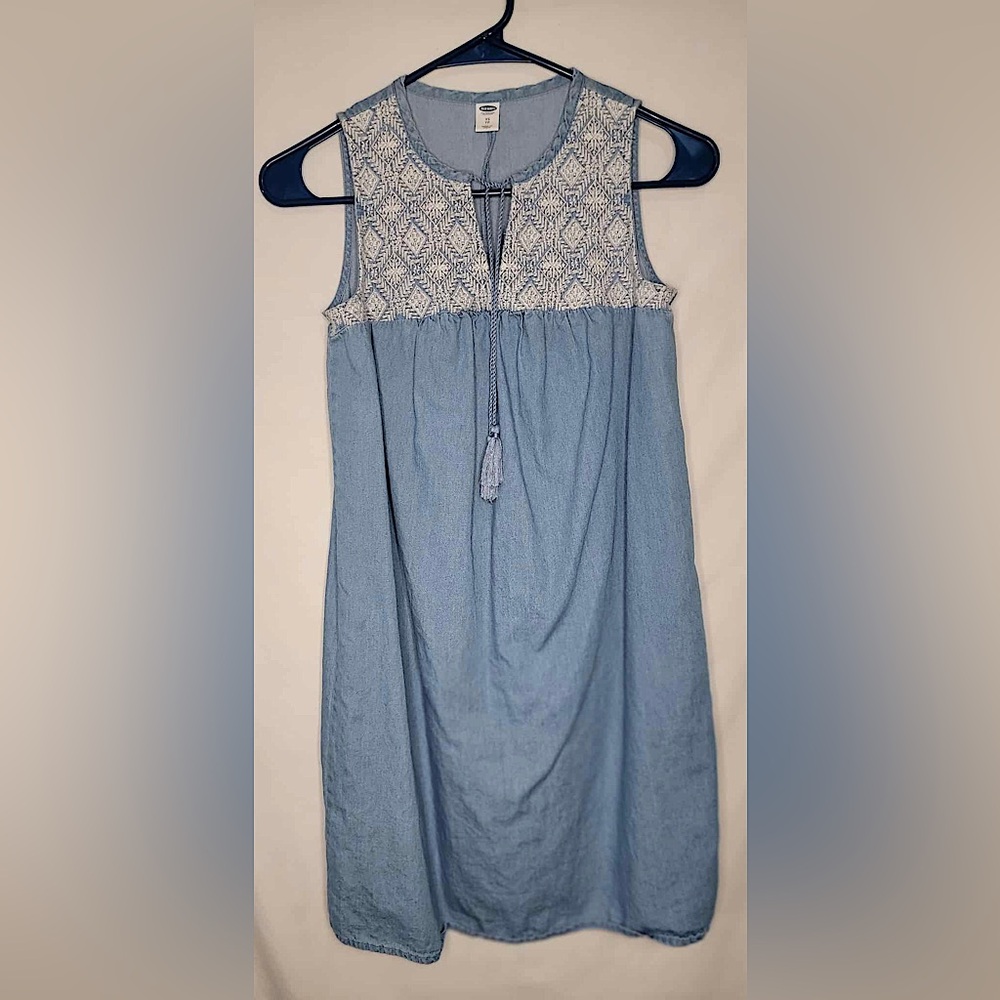Old Navy Blue & White Sleeveless Dress Size XS